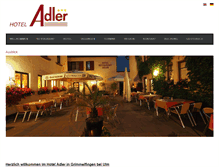 Tablet Screenshot of hotel-adler-ulm.de